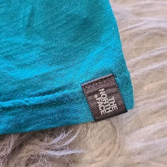 The north face womens teal cotton modal racerback tank top size xs - Picture 2 of 5